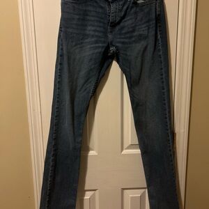 Hollister Men's Slim Straight Jeans - Dark Blue